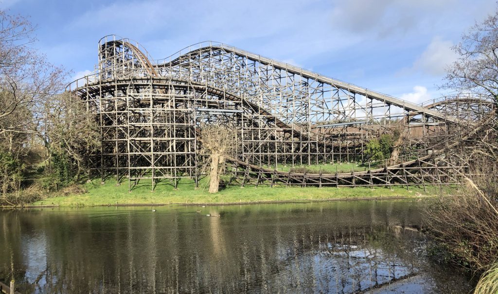 abandonned roller coaster